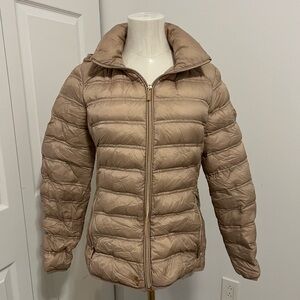 Michael Kors Women's Beige Puffer Jacket